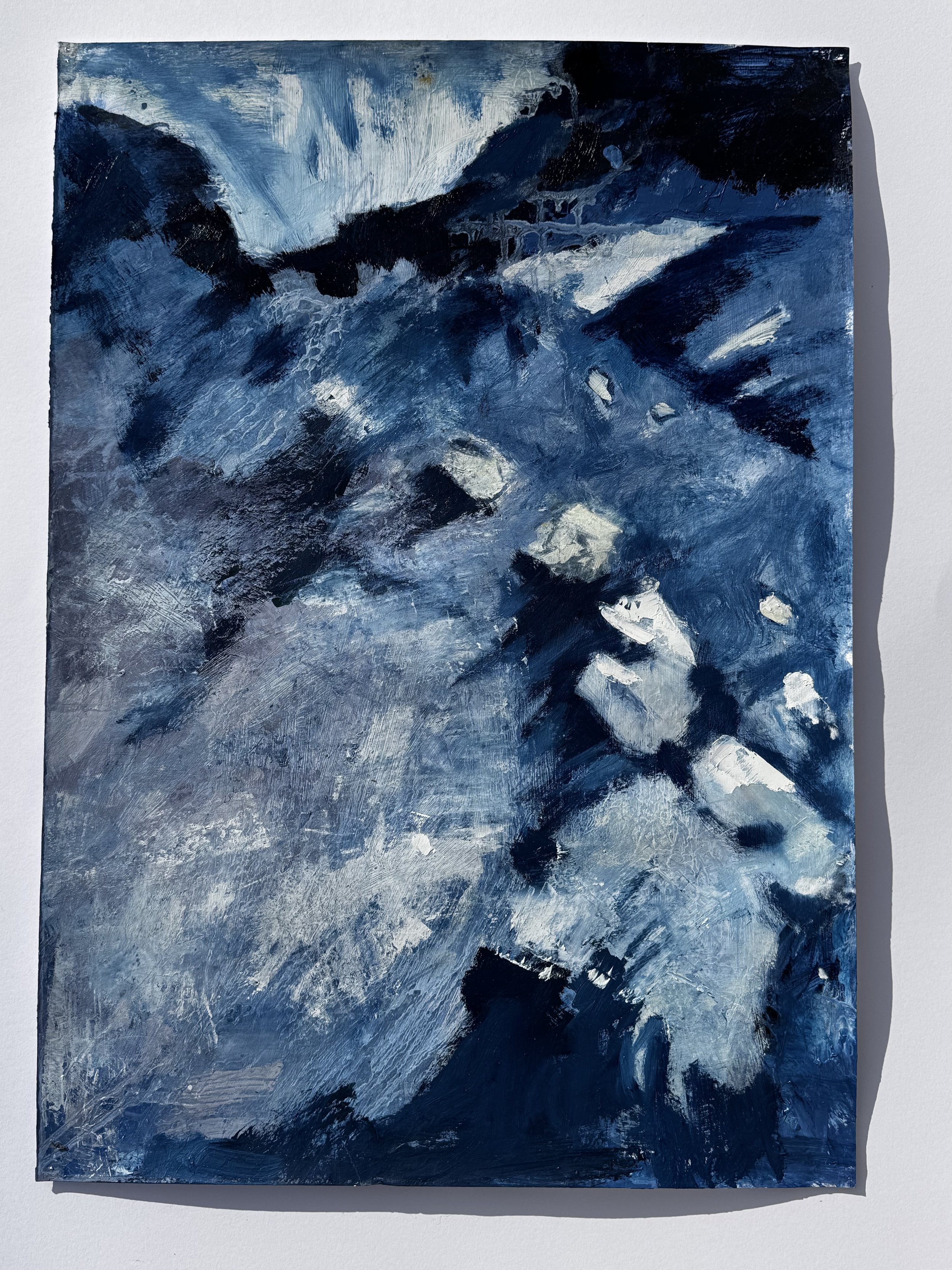 Snow fields, Beinn Dearg, Oil