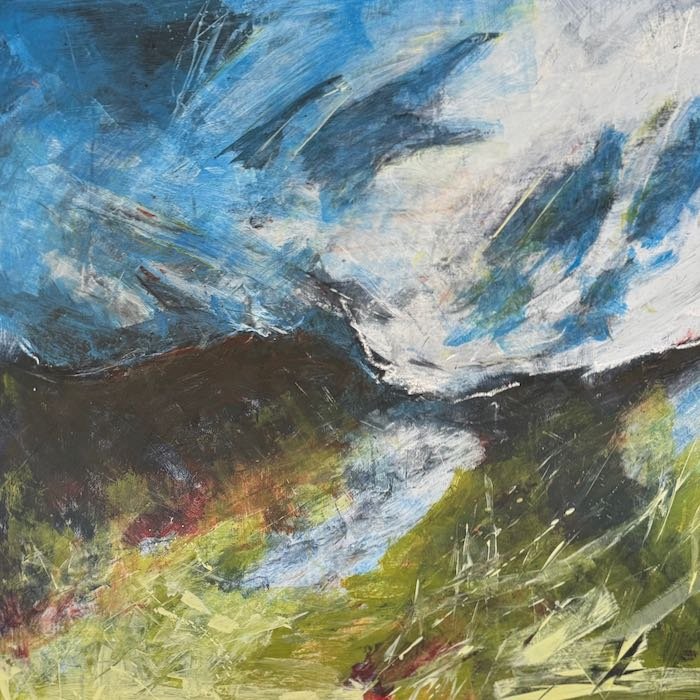 "Safe Passage". Acrylic. 80 x 80cm
