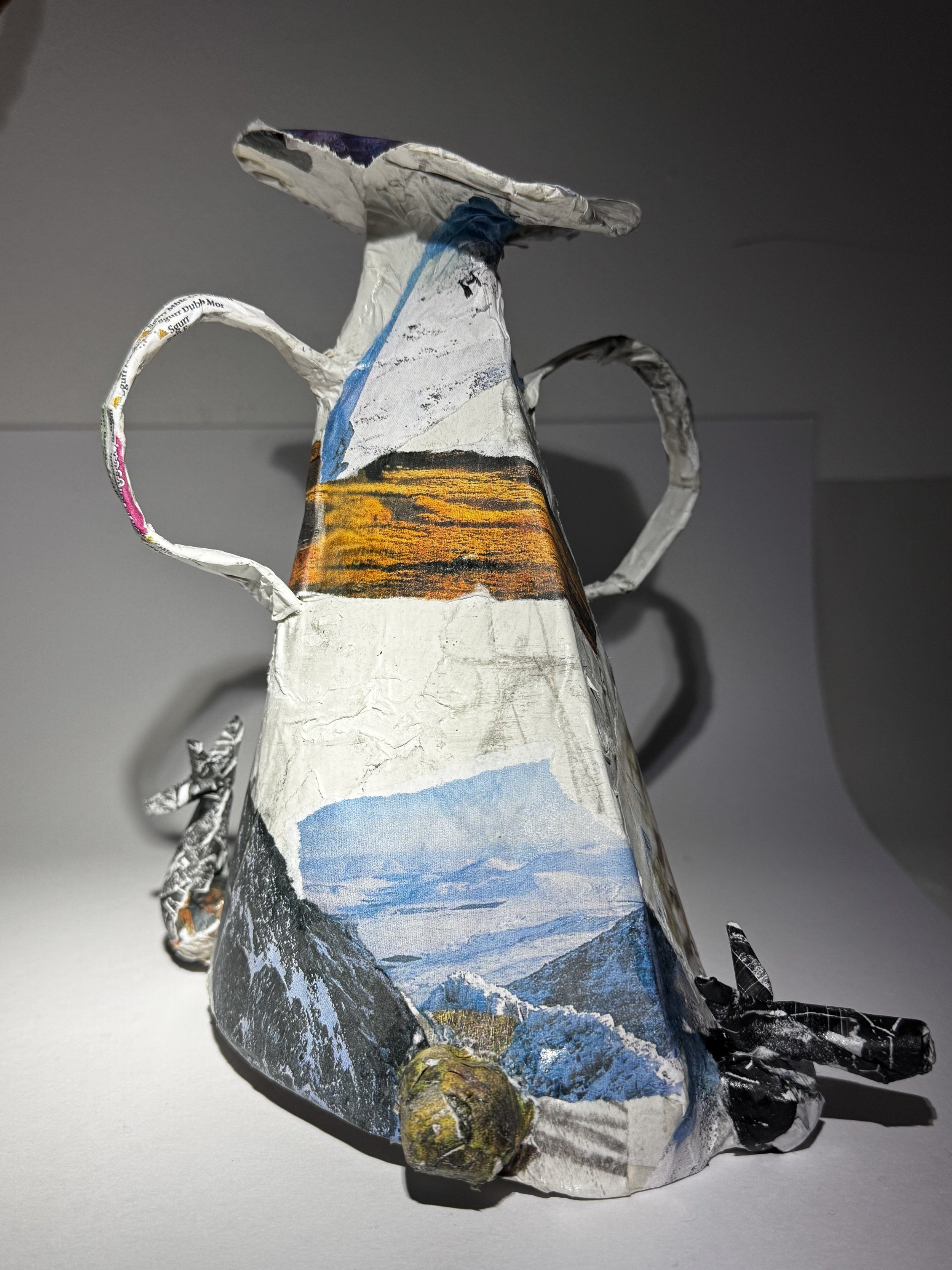 'A trophy for a Munro bagger" 2024
paper sculpture
30 x 18cm