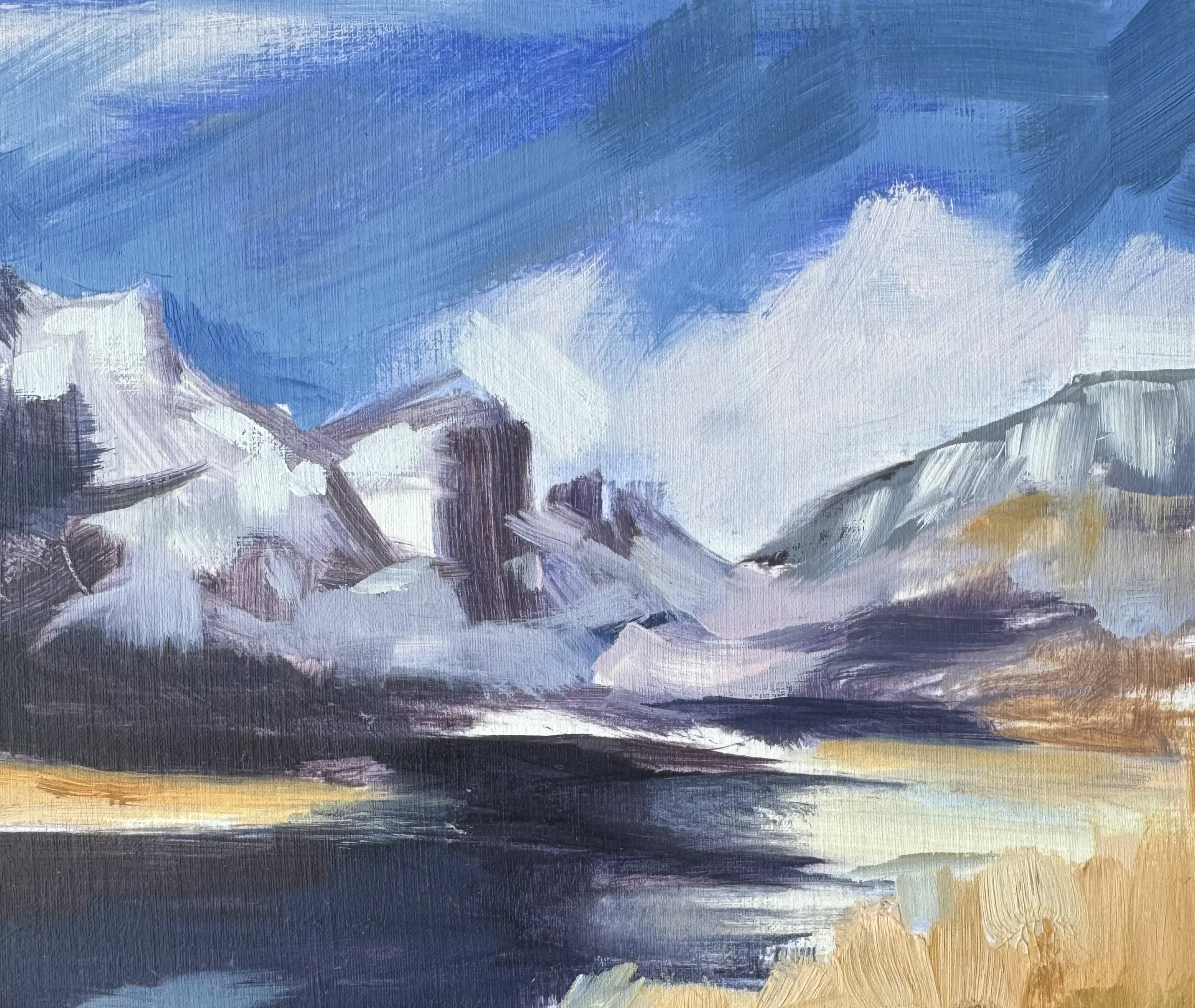 Squareface Crag, Loch Avon
Oil, 2024