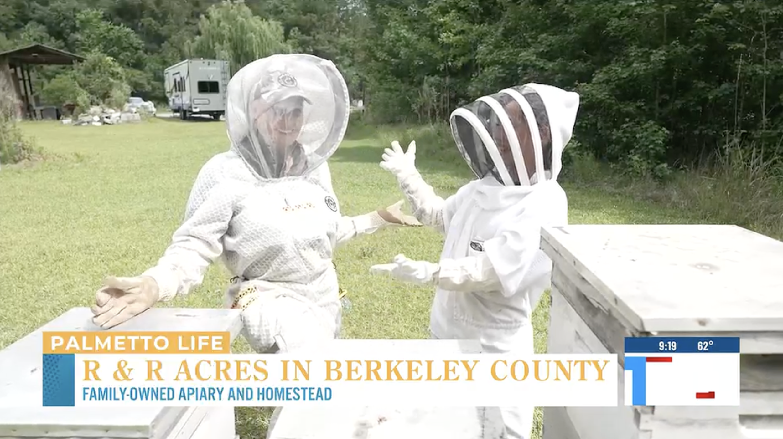 Jeometry Beewear™ Sunny Suit featured on Palmetto Life at R and R Acres