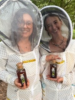 R and R Acres girls with their honey