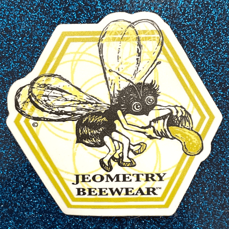 Support Jeometry Beewear™ through purchasing a Busy Bee sticker