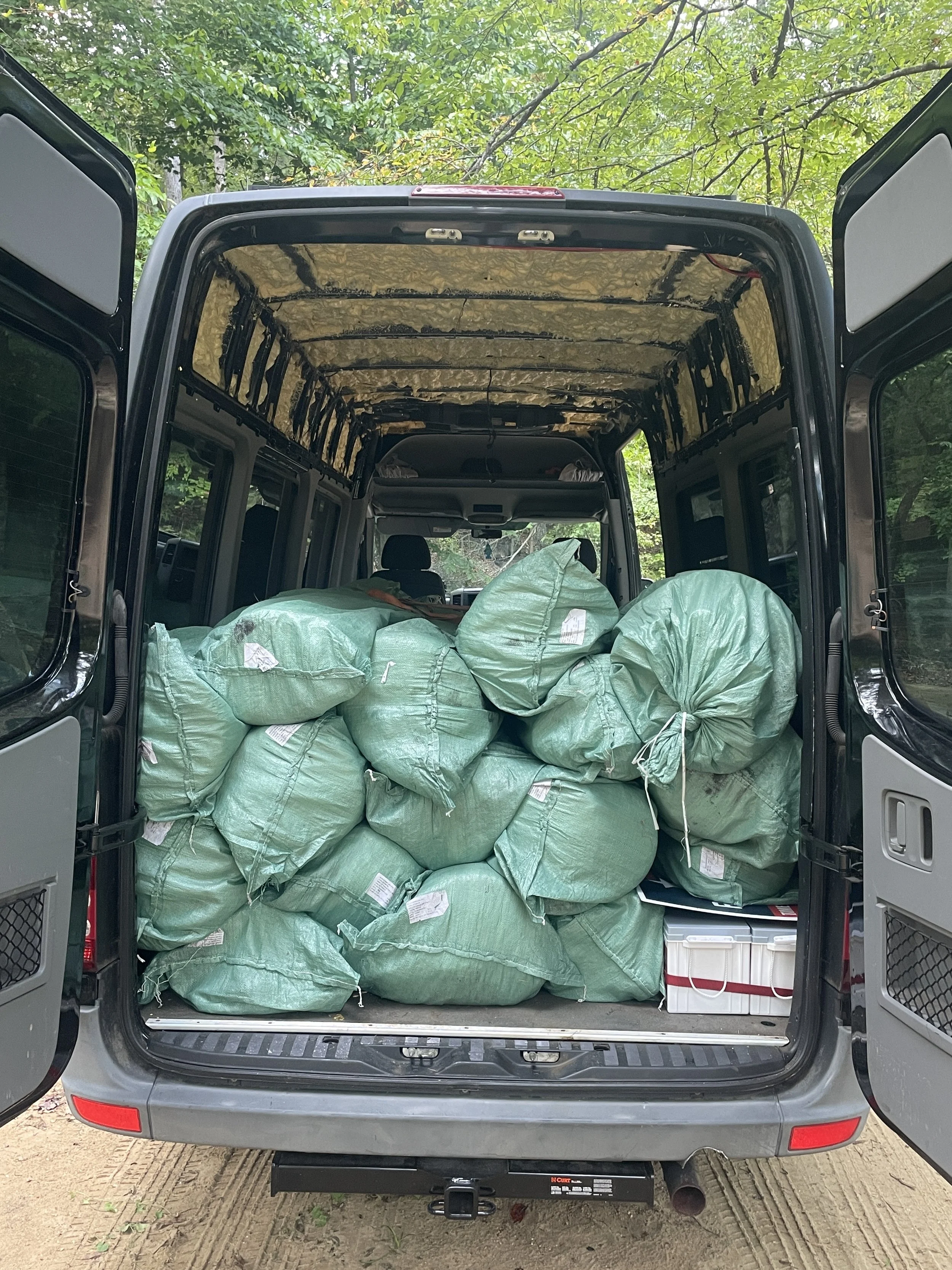 Jeometry Beewear fabric for suits on its way to the North Carolina manufacturing team
