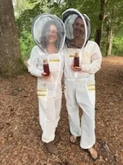 R and R Acres girls with their honey