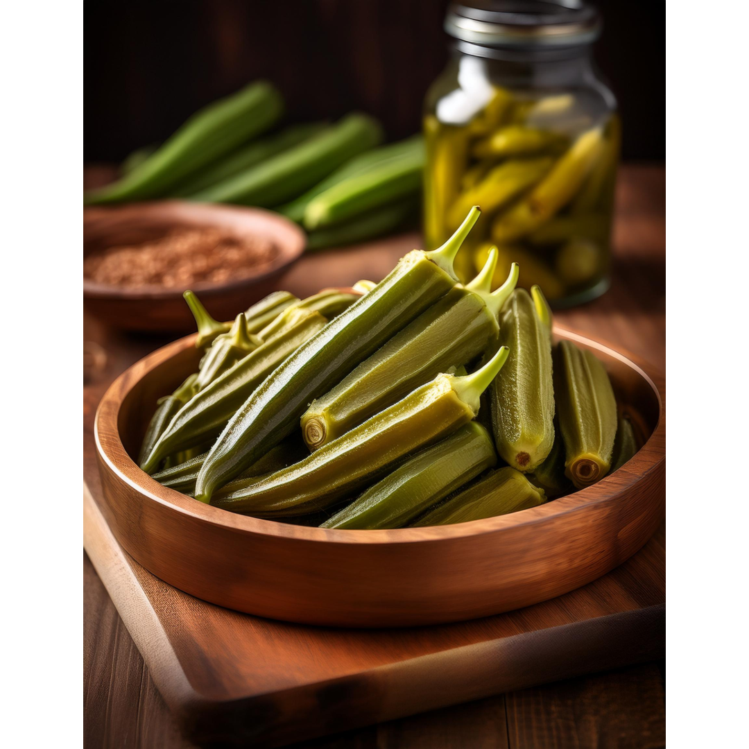 Pickled Garlic Dill Cayenne Okra