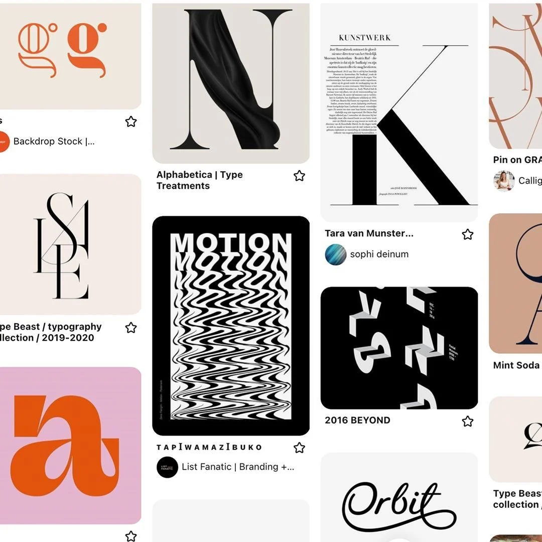 Pinterest type inspiration board⁠
⁠
Want to see more? Follow me on Pinterest @allysondohan