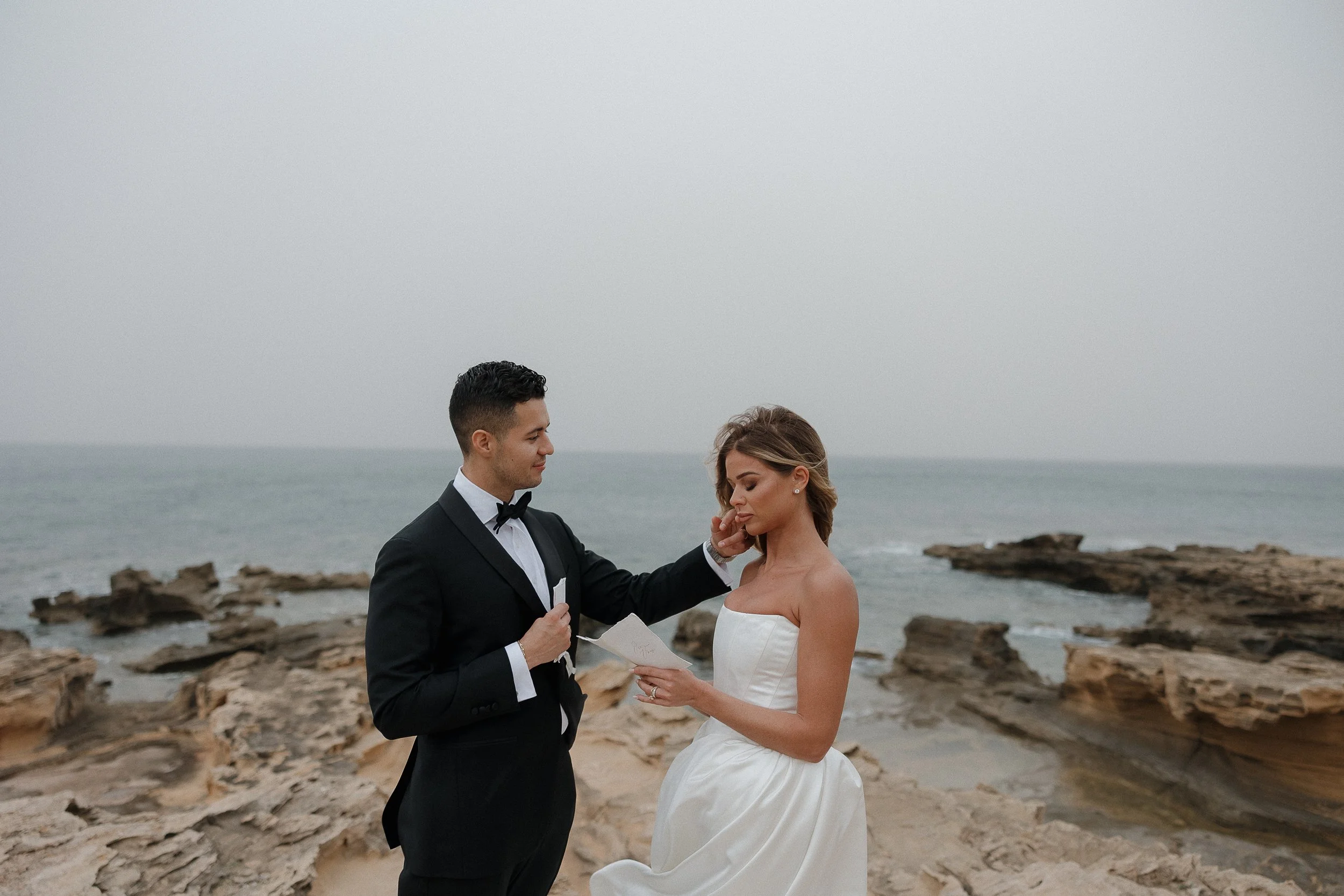 Heartfelt vows shared at one of Mallorca’s beautiful outdoor elopement spots.