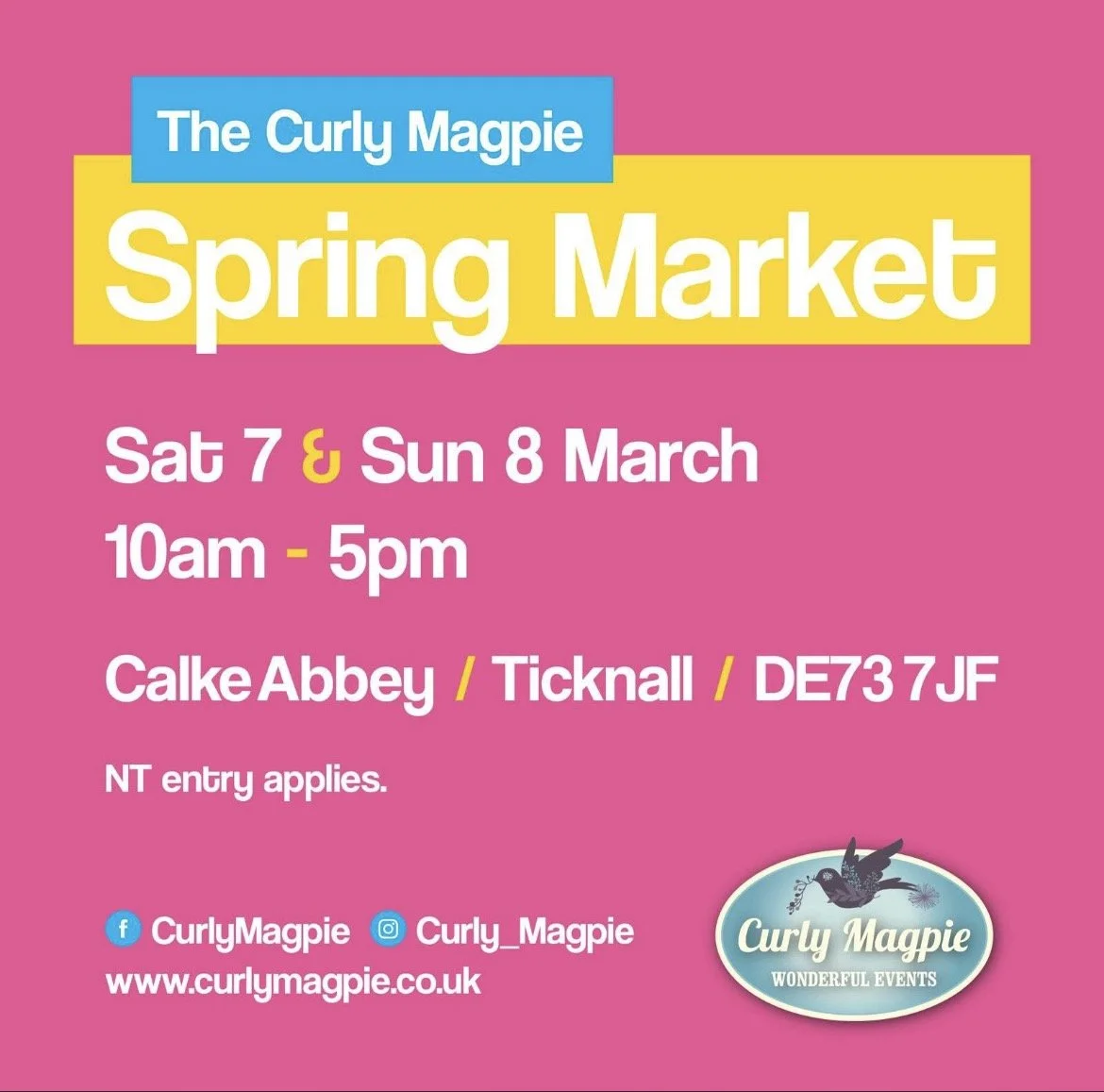 Curly Magpie Calke Abbey Spring Market