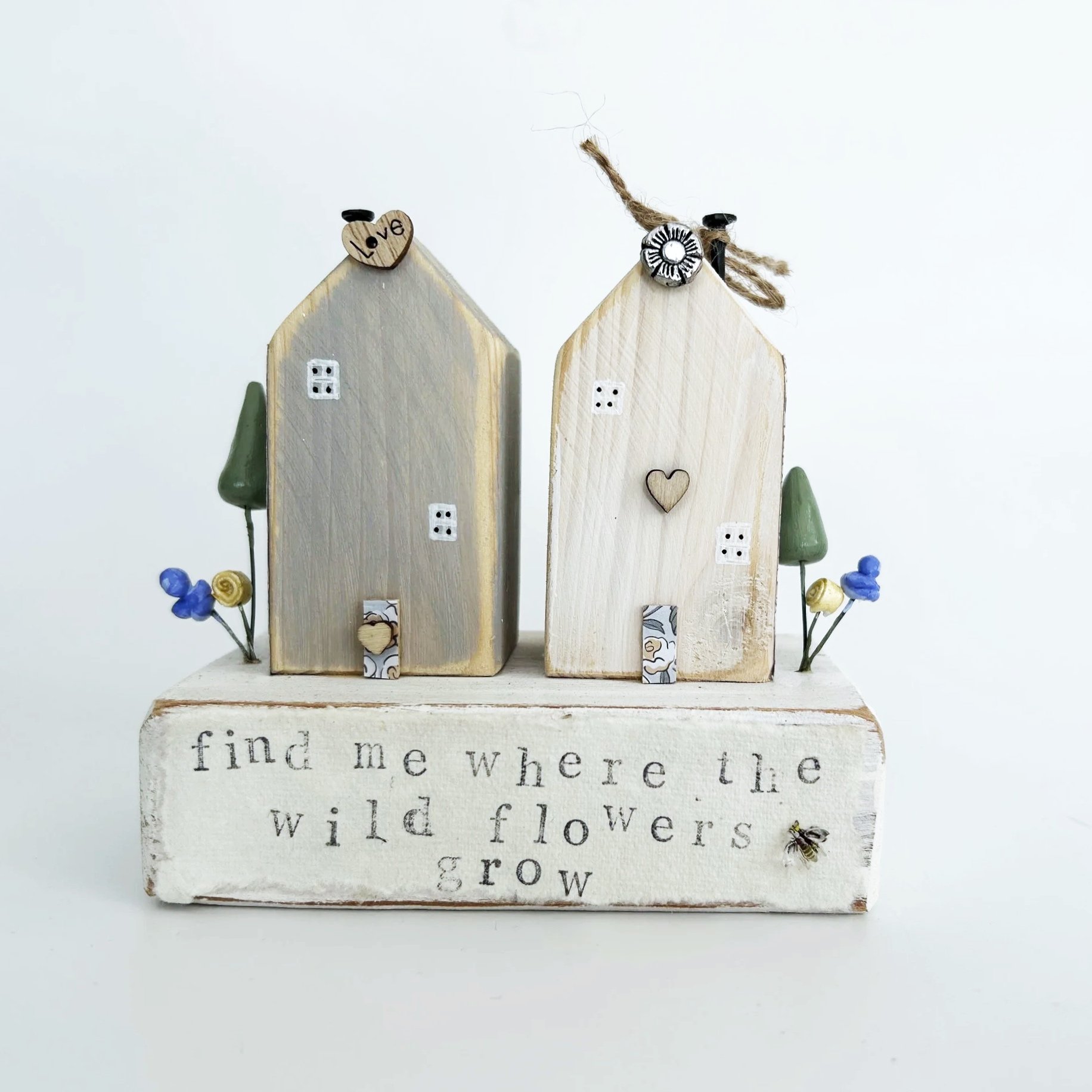 Wooden Houses and Wild Flowers