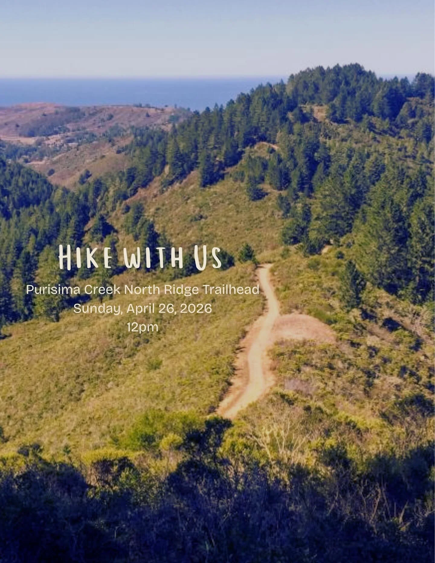 Part two of this month&rsquo;s gathering 🌿

🥾 Purisima Creek hike
Ground. Move. Reconnect.

Bring a snack to share if you&rsquo;d like 🤍

DM to RSVP