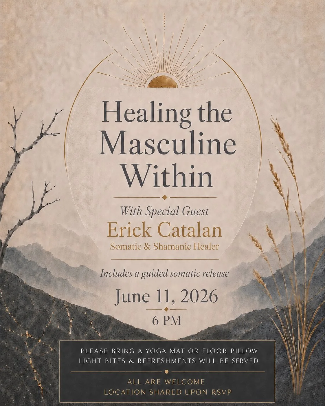 For our June Healing Circle, we&rsquo;re tending to the masculine within, and the places where the father wound may still live in the body.

For those who missed their father&rsquo;s intention, attention, protection, or presence, this wound can show 
