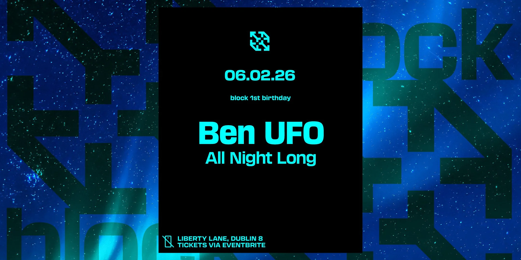 block 1st birthday. Ben UFO All Night Long