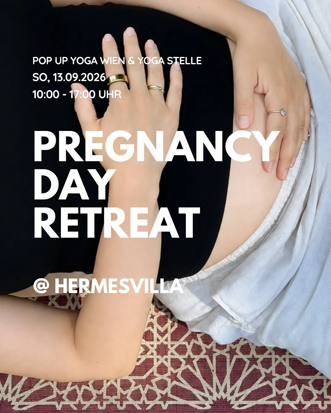 PREGNANCY DAY RETREAT RELEASE ✨

Nach unserem Day Retreat in der Hermesvilla im Juli, konnten wir diese wundervolle Location einfach nicht loslassen.
Deshalb haben wir beschlossen, diese besondere Erfahrung noch einmal mit einer Zielgruppe zu teilen,