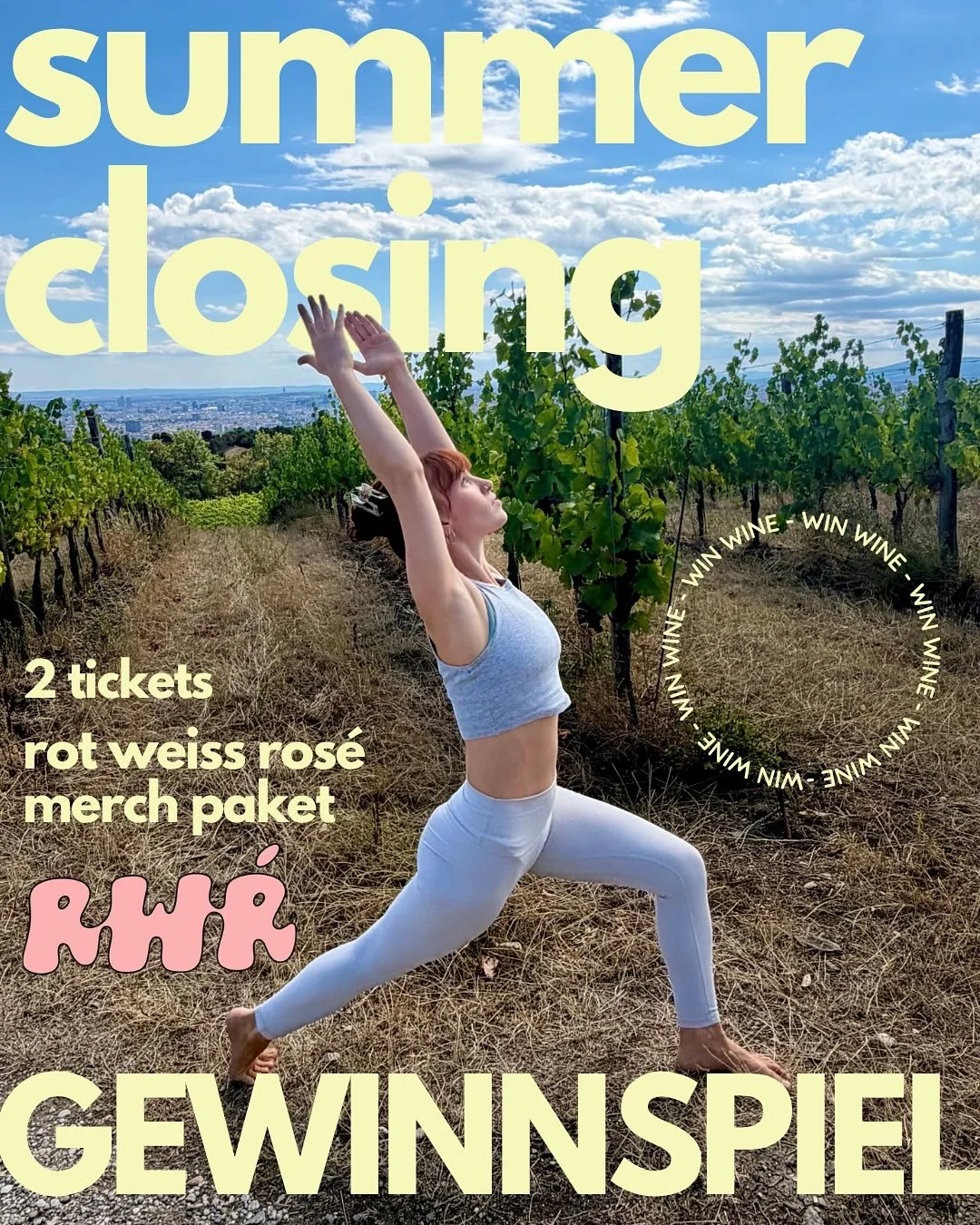 GEWINNSPIEL TIME 😎

Are you ready? Denn gemeinsam mit @rotweissrose.wine d&uuml;rfen wir was richtig Cooles verlosen! Und zwar nicht nur 2 Tickets f&uuml;r unser Summer Closing Event diesen Sonntag, 20.9. um 17:30 Uhr, sondern obendrauf auch noch da