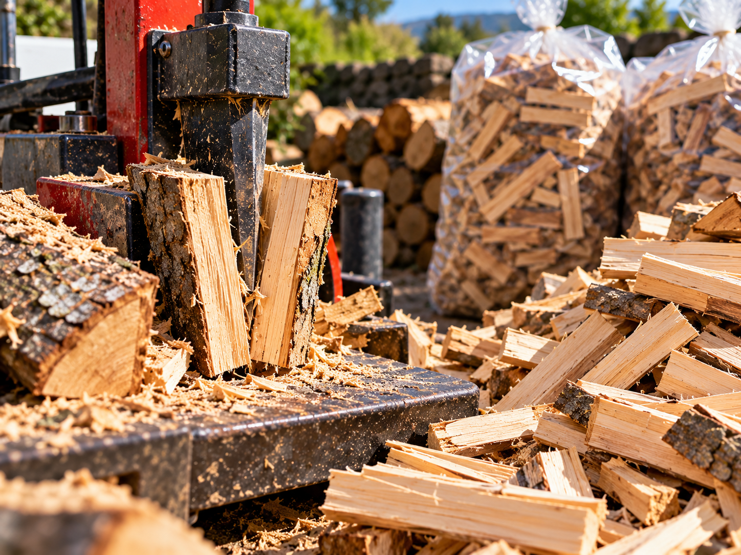Rustic Firewood Splitting Setup.png
