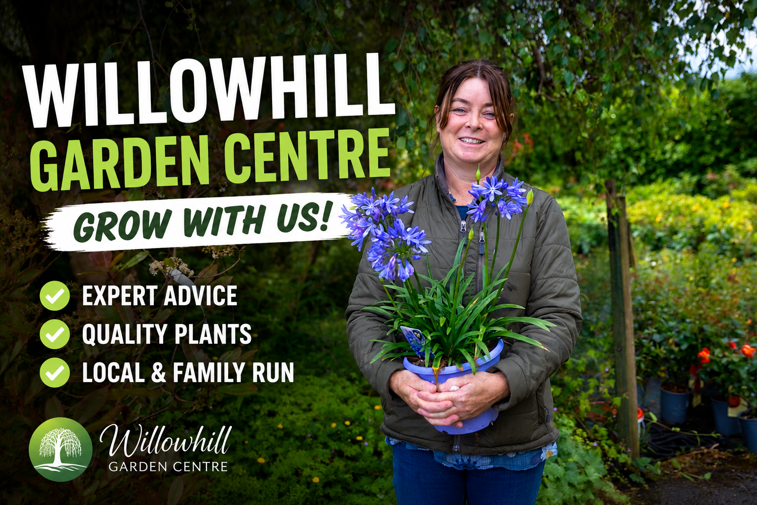 Carol Burns from the Willowhill Garden Centre in Fahan