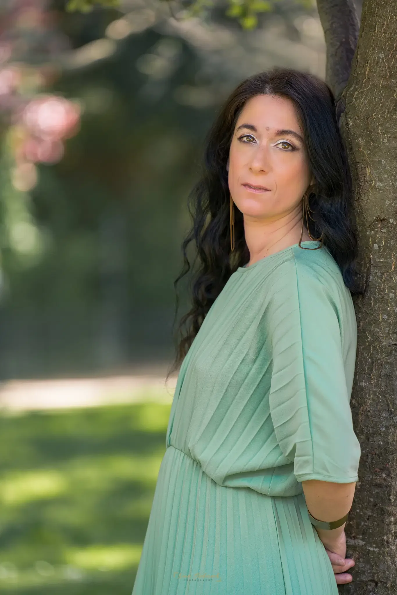 Portrait d'une femme dans le jardin de Ranelagh