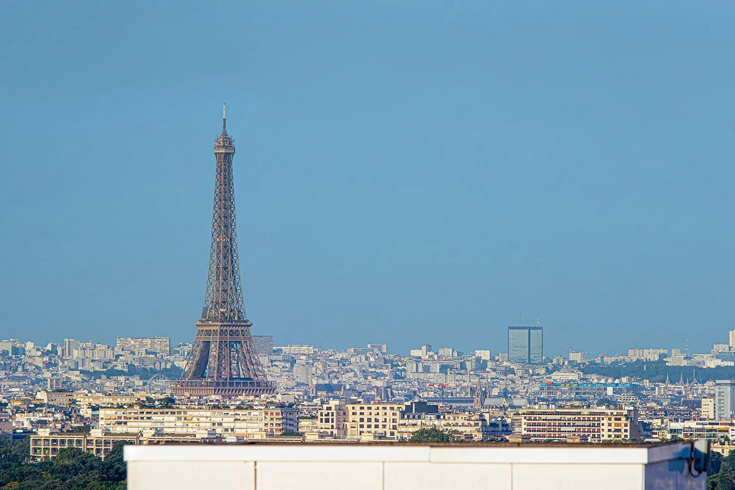 Vue de Paris et de la Tour Eiffel depuis Saint Cloud