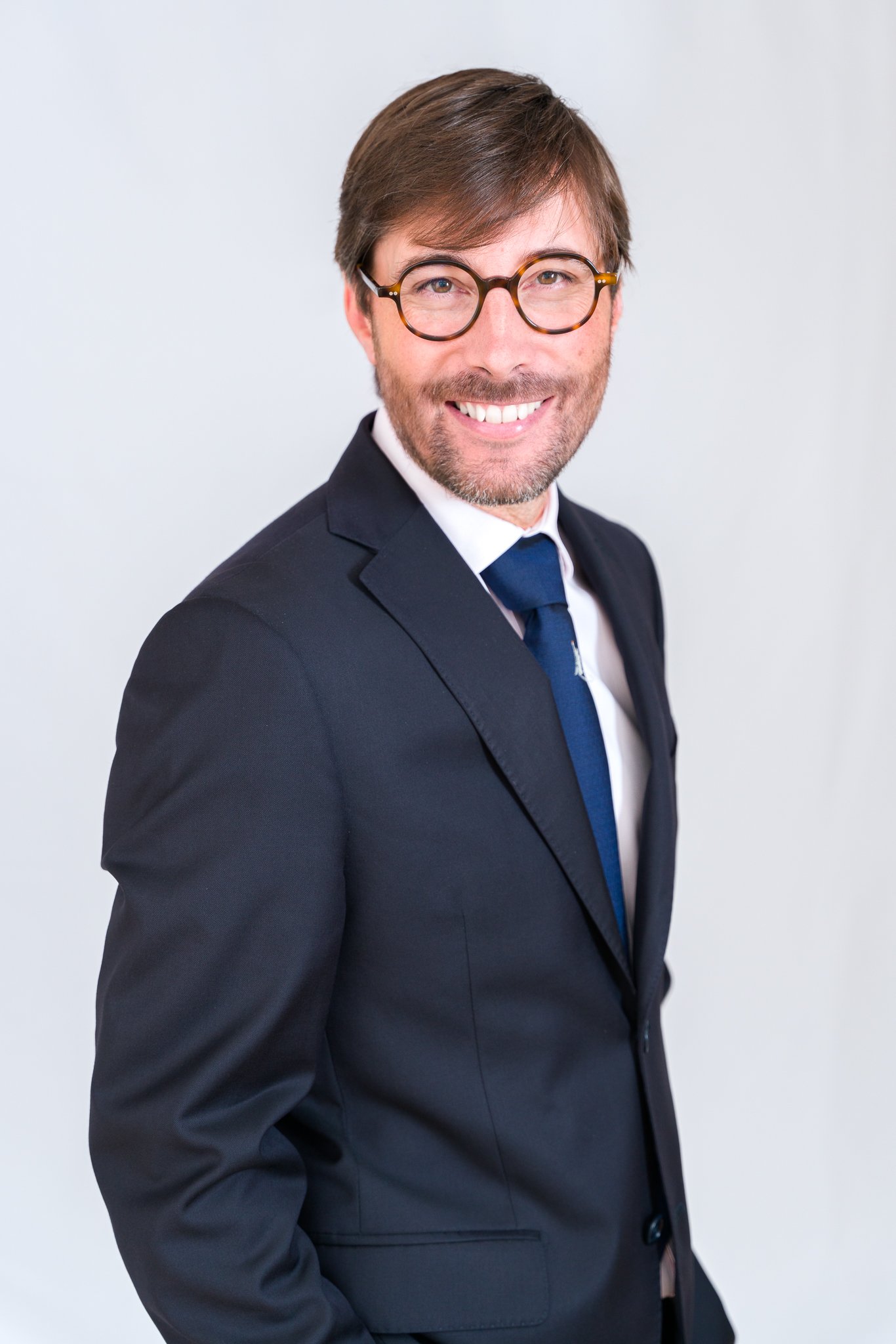 Corporate headshot business en studio