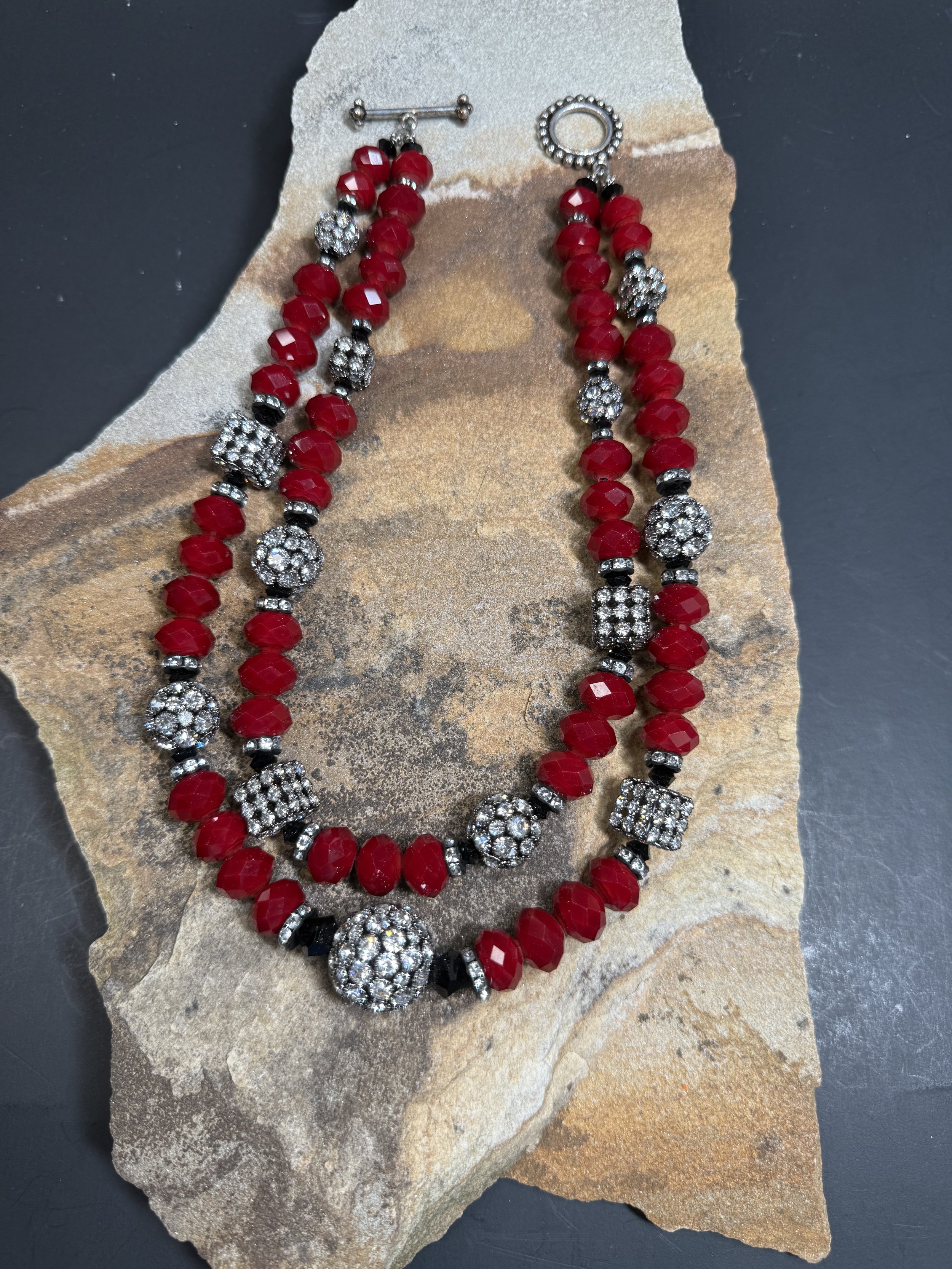 Crimson Sparkle Necklace