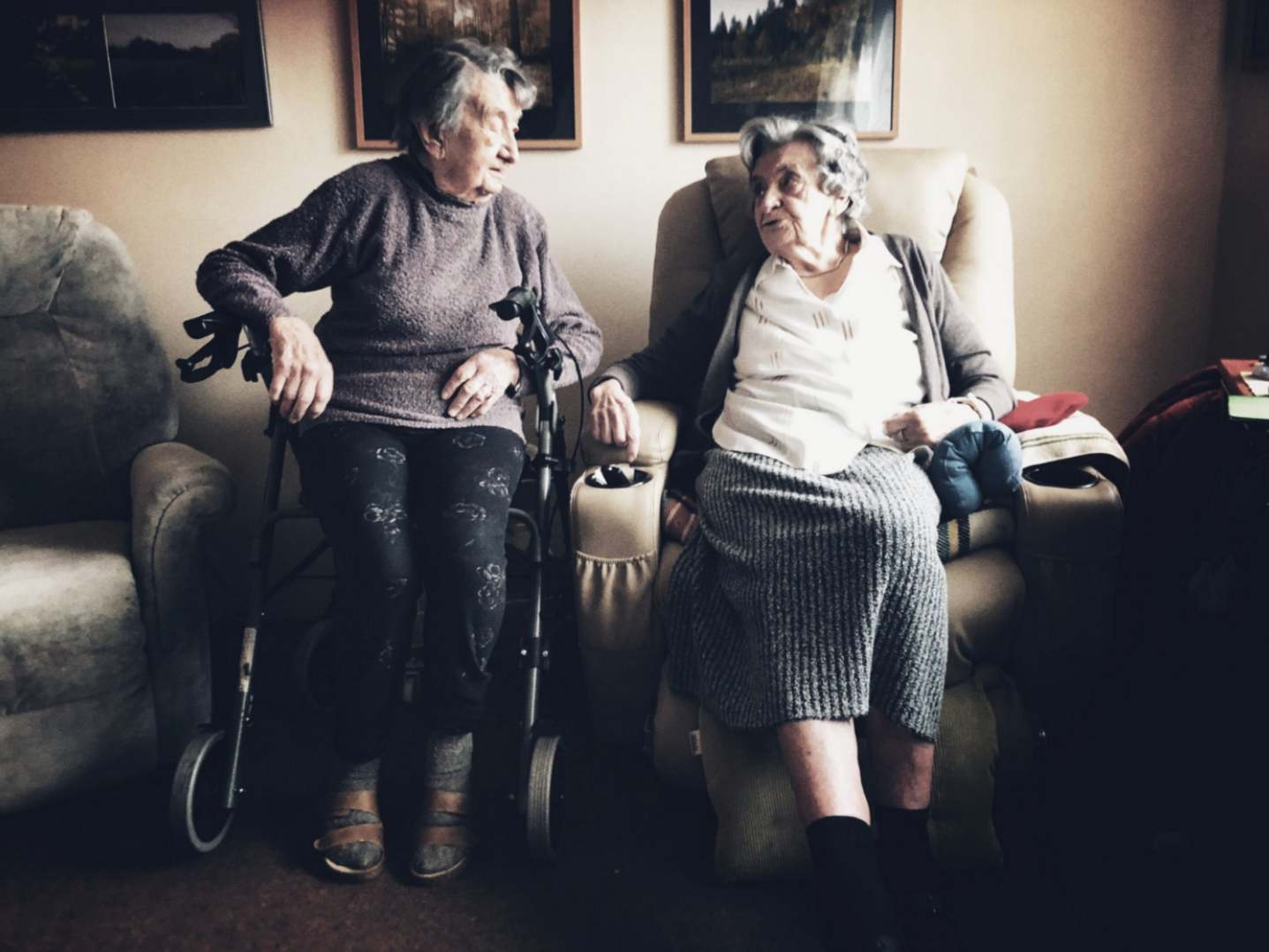 Mila and Jaroslava in Lidice with historian Erin Faith Allen