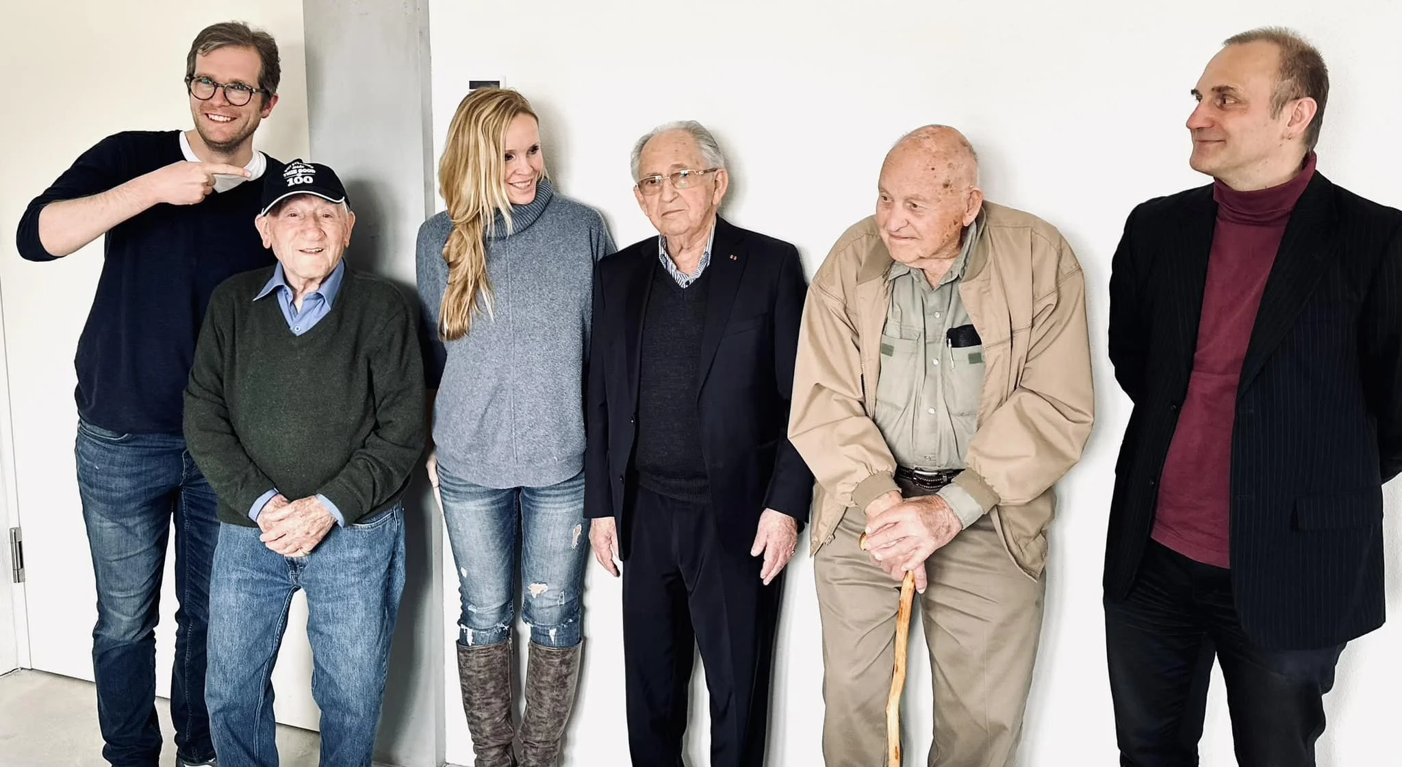 Erin Faith Allen with Max Lütgens, Joseph Alexander, Abba Naor, Bud Gahs and Dr. Christoph Thonfeld at the 78th anniversary of the liberation of Dachau, Fortitude Research