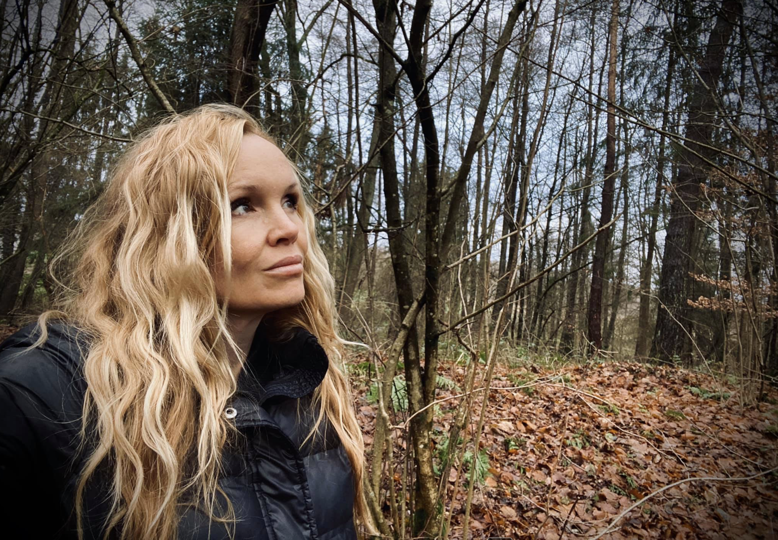 Historian Erin Faith Allen in the foxholes of the 222nd Infantry Regiment, 42nd Rainbow Division, along the Moder River, Alsace, December 2019. Operation Nordwind front lines.