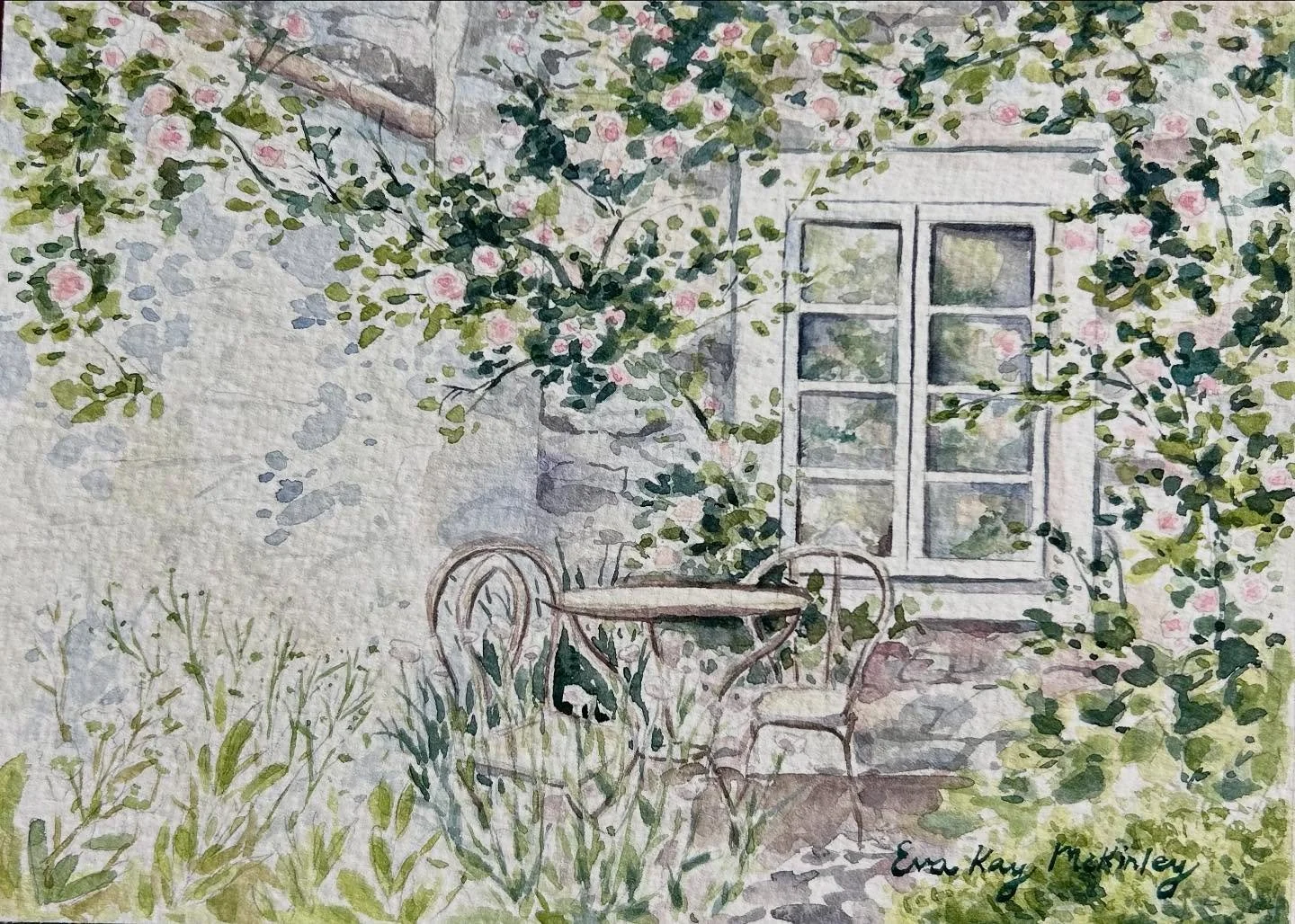 Day Dreams - is my latest addition to my Oak Spring Garden inspired collection! I could spend a life time walking the paths of Bunny&rsquo;s gardens and never cease to gather inspiration. There is so much beauty even in the simplicity and quiet nooks