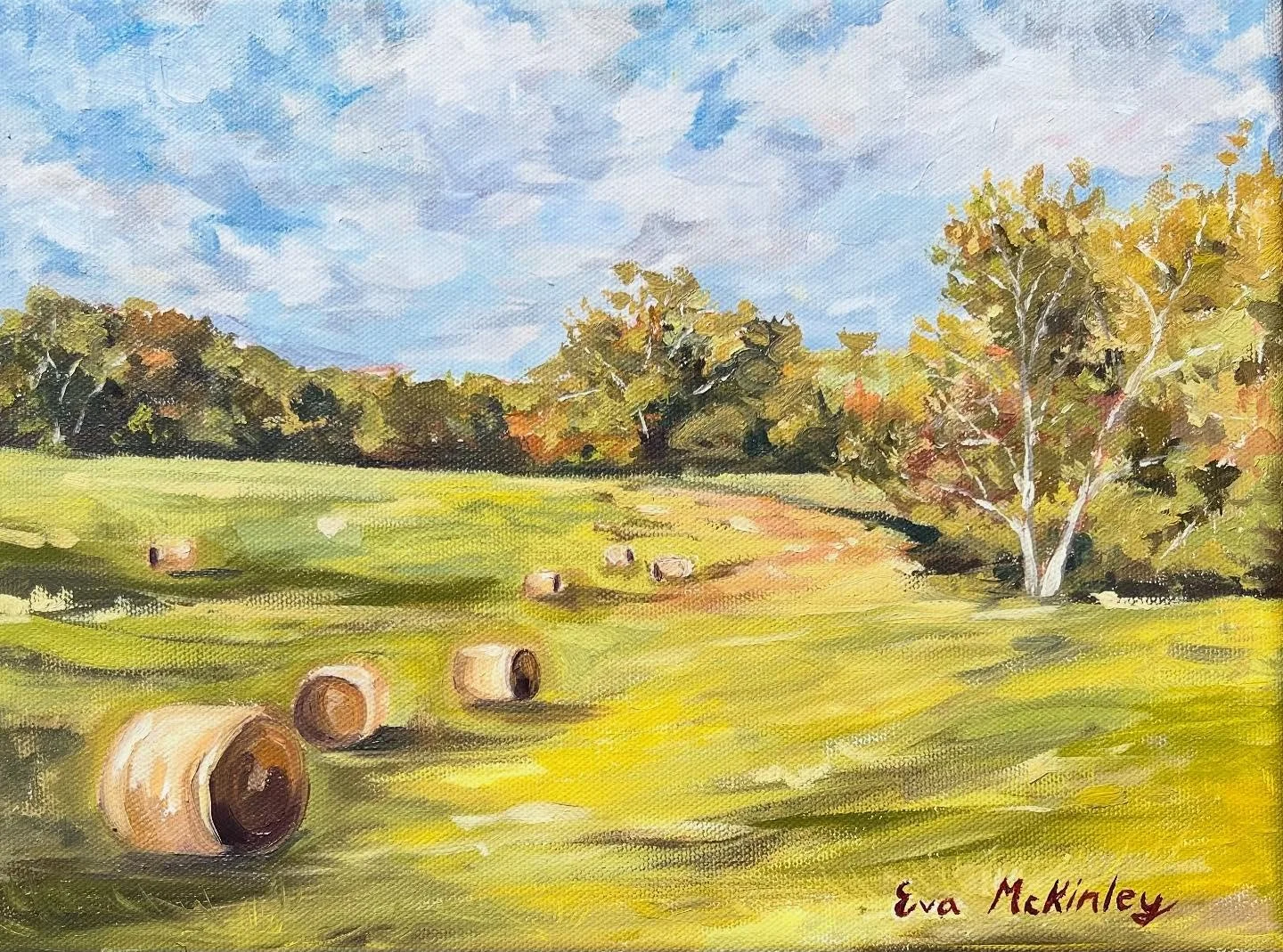 Still Meadows- holds a special place in my heart. I painted this scene one year ago with our dear friends and incredibly talented artist @marianneskjelbred . Getting to work alongside her was a dream I had for many years. 

It&rsquo;s always exciting