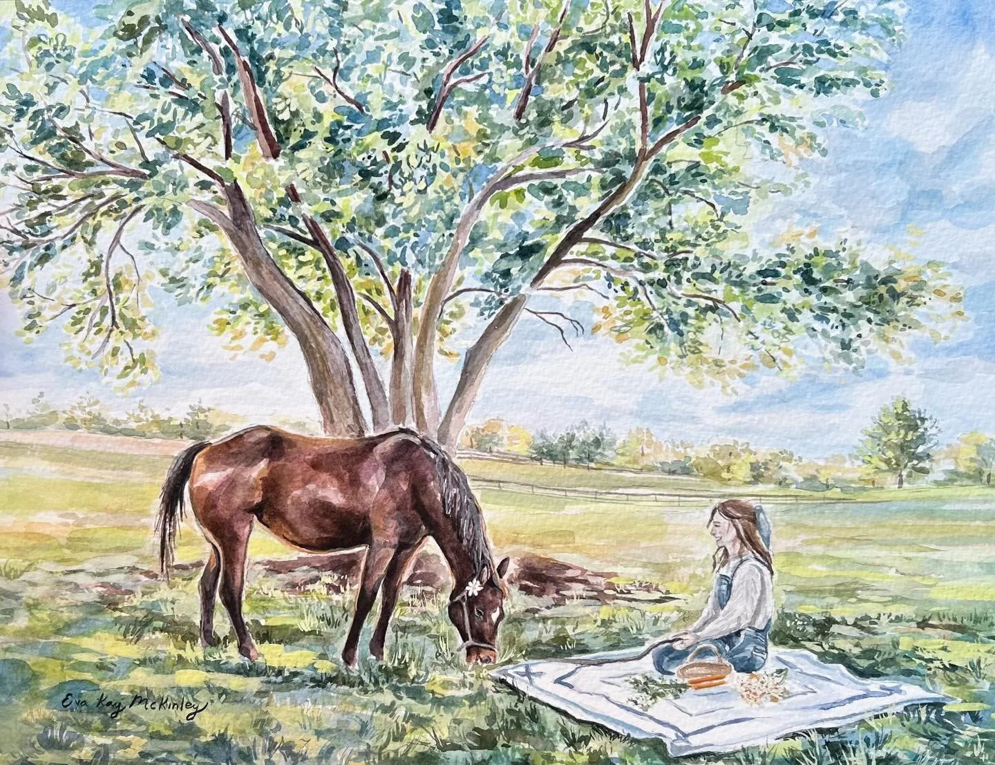 It was such a joy getting to paint this custom piece for Taylor and Bowtie 🌸! Each detail was delightful to capture.

I&rsquo;m always so encouraged when I get the opportunity to capture a meaningful scene in watercolor - that&rsquo;s personal to yo