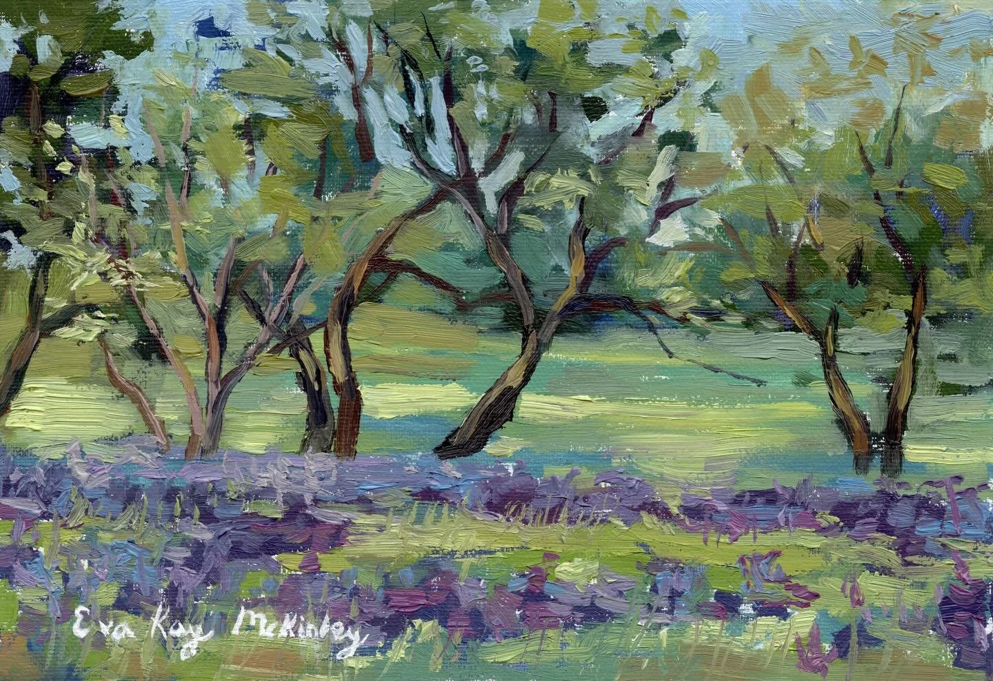 Fields of Camassia - is my latest oil painting! 

In the last few weeks I&rsquo;ve felt such a longing for springtime, new growth, warmth, beauty, and long days of sunshine. This painting expresses that joyful anticipation ☀️💛.

I am so grateful for