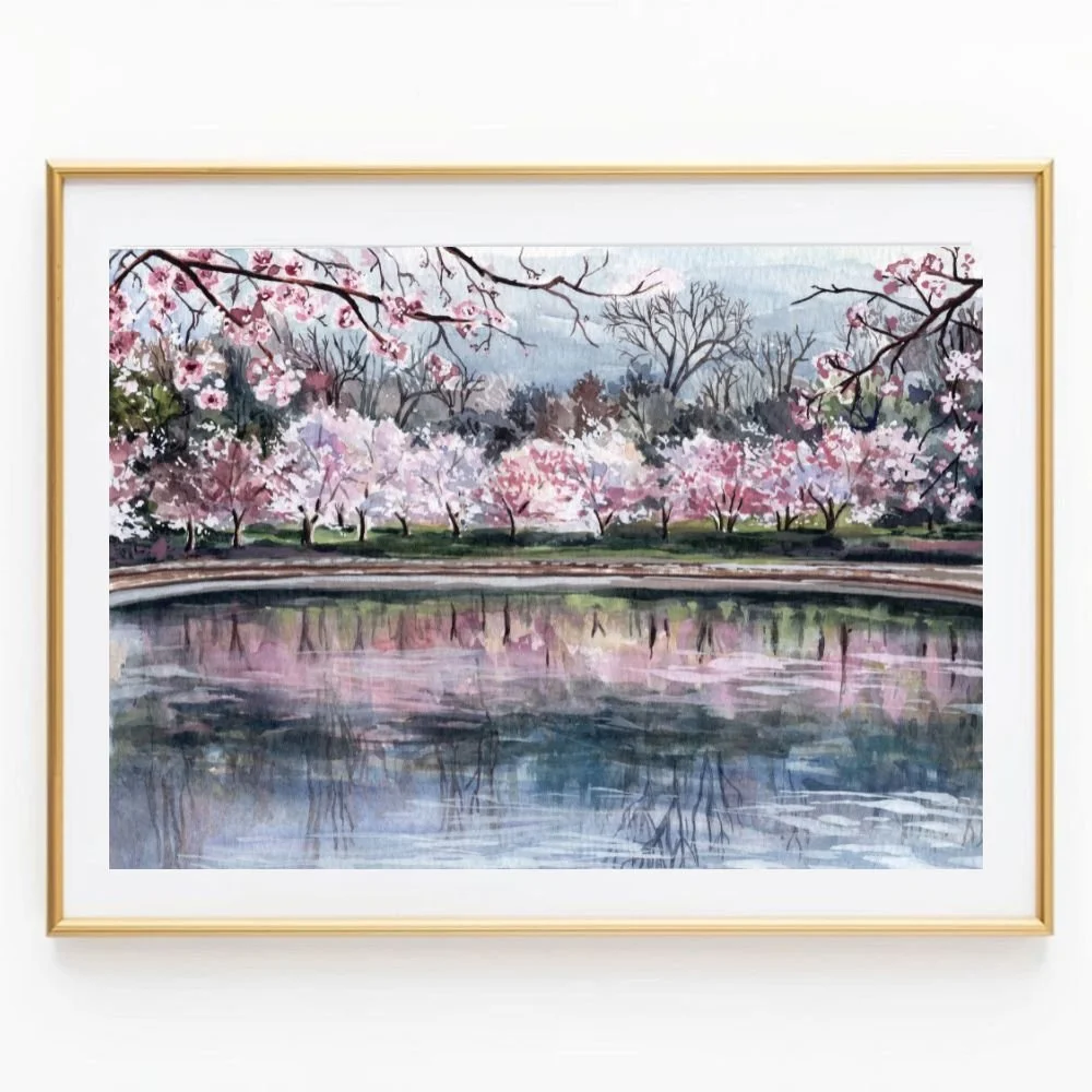 Cherry Blossom Reflections