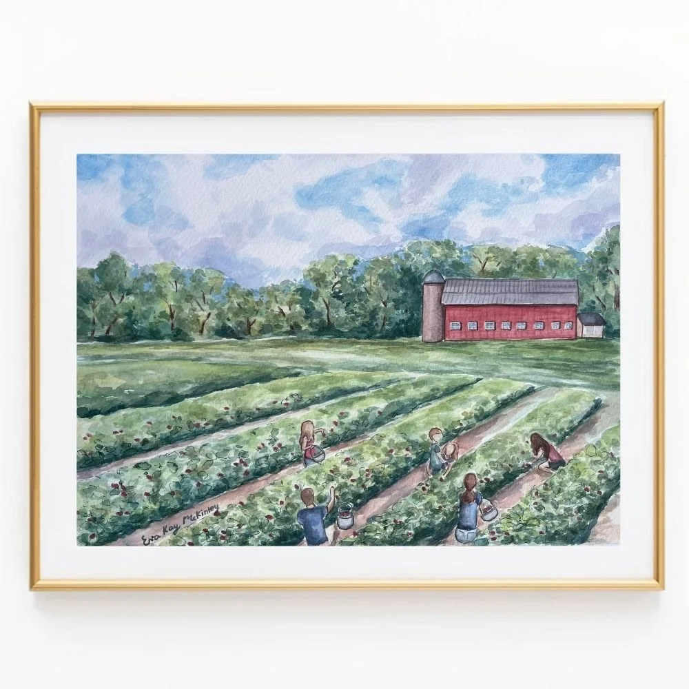 Strawberry Picking at the Wegmeyer Farm