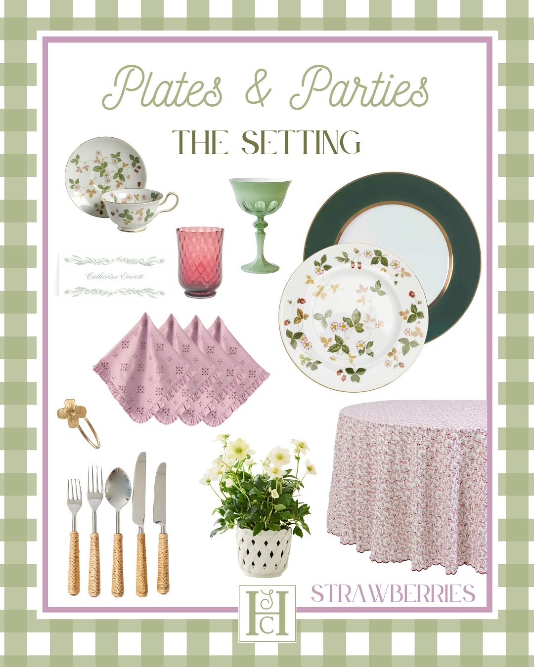 As strawberry season draws to a close, this sweet setting ensures springtime&rsquo;s favorite fruit receives a proper send off! 🍓Inspired by Jane Austen&rsquo;s Emma and @wedgwood&rsquo;s Wild Strawberry pattern, enjoy an afternoon fitting of a gath