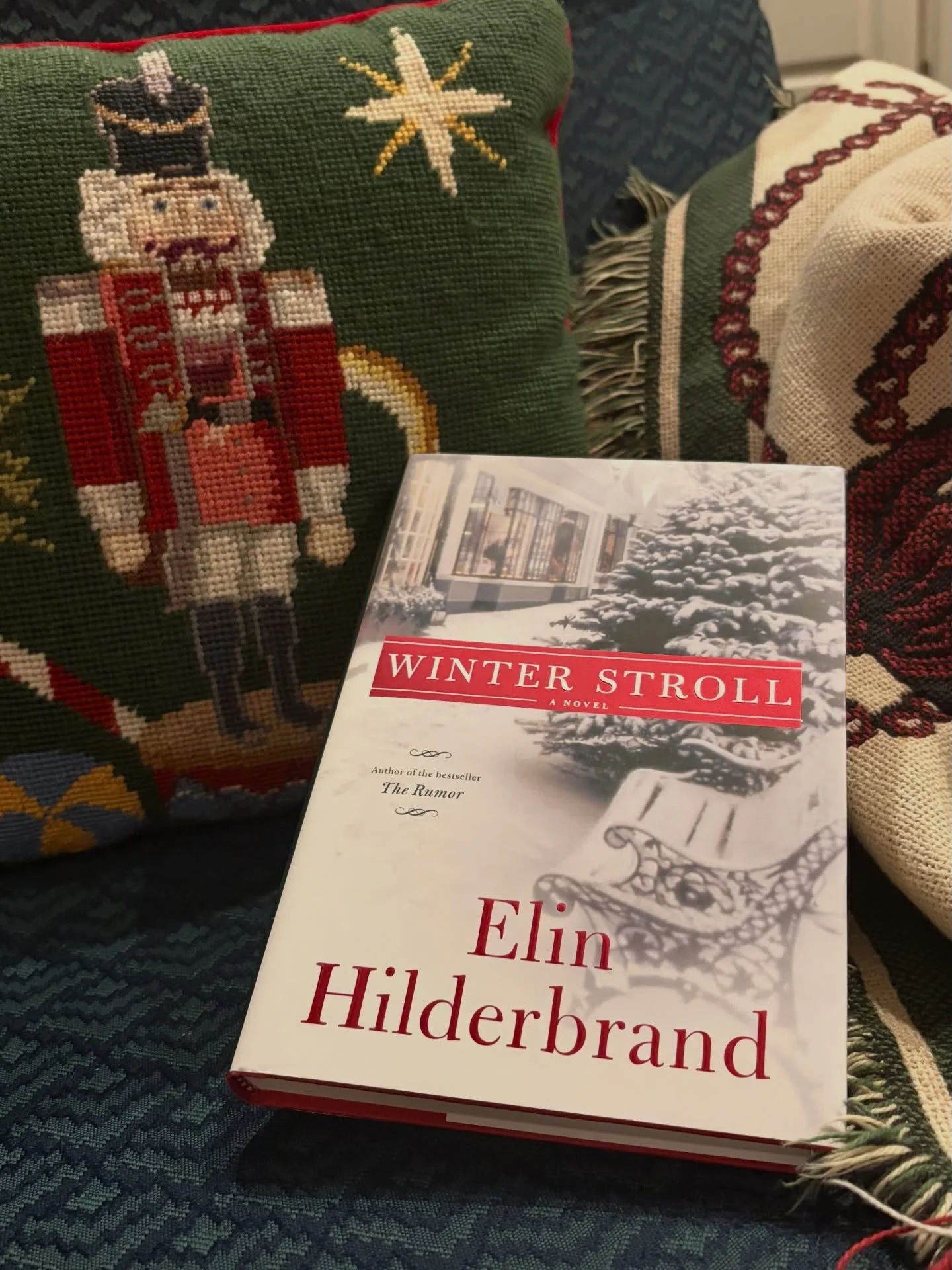 Tis the season for festive reading! 📖 🎄First up is Winter Stroll (second in series) by @elinhilderbrand. I LOVED Winter Street so I can&rsquo;t wait to see if this one delivers the drama in classic Hilderbrand style. What are your favorite holiday 