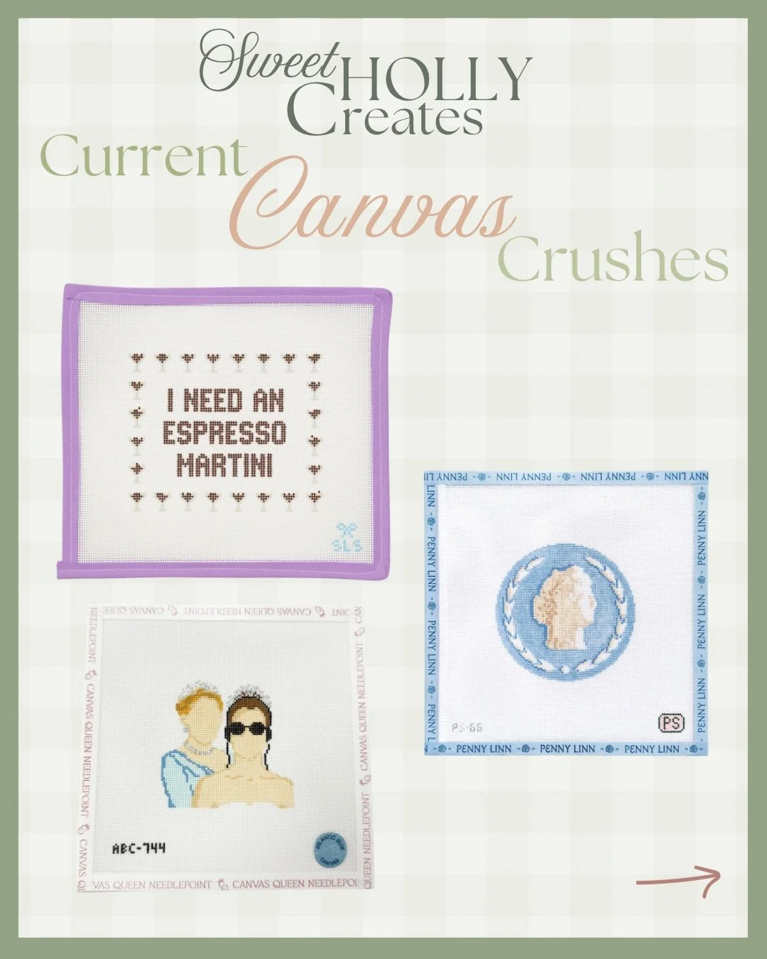 Current Canvas Crushes that I&rsquo;d love to be stitching on this snow day! ❄️

#sweethollycreates #needlepointcanvas #needlepointnation