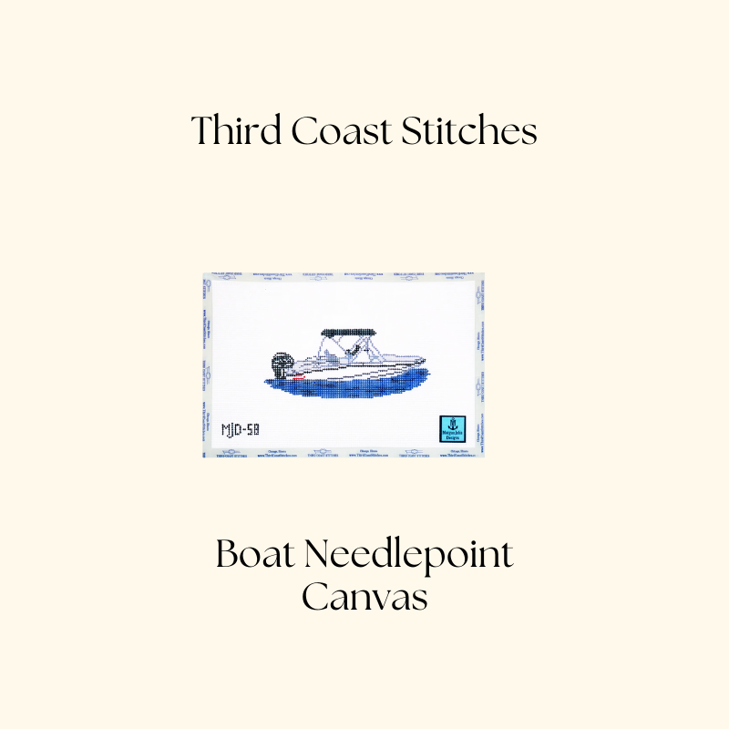 Whaler Boat Needlepoint Canvas
