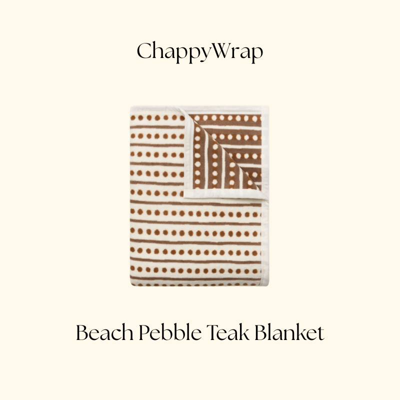 ChappyWrap Beach Pebble Teak Blanket