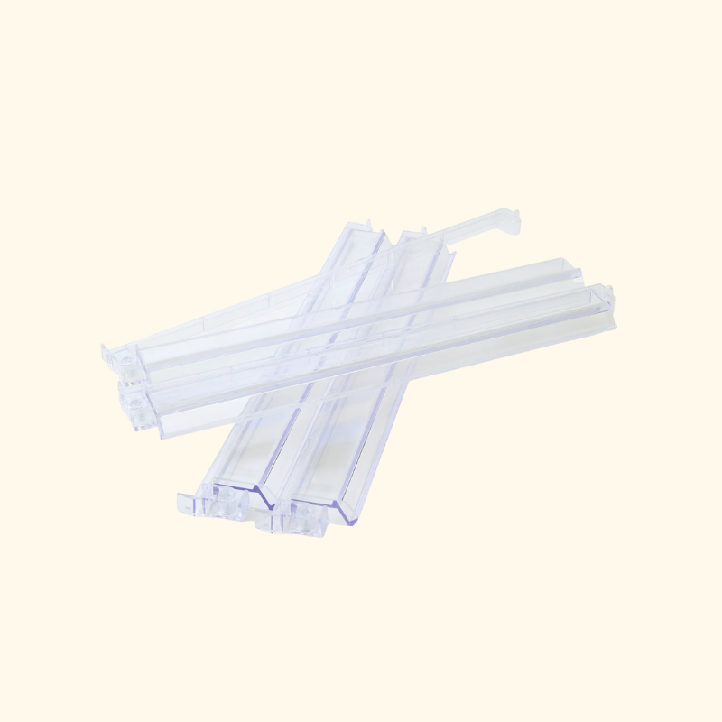CLEAR ACRYLIC RACK &amp; PUSHERS SET
