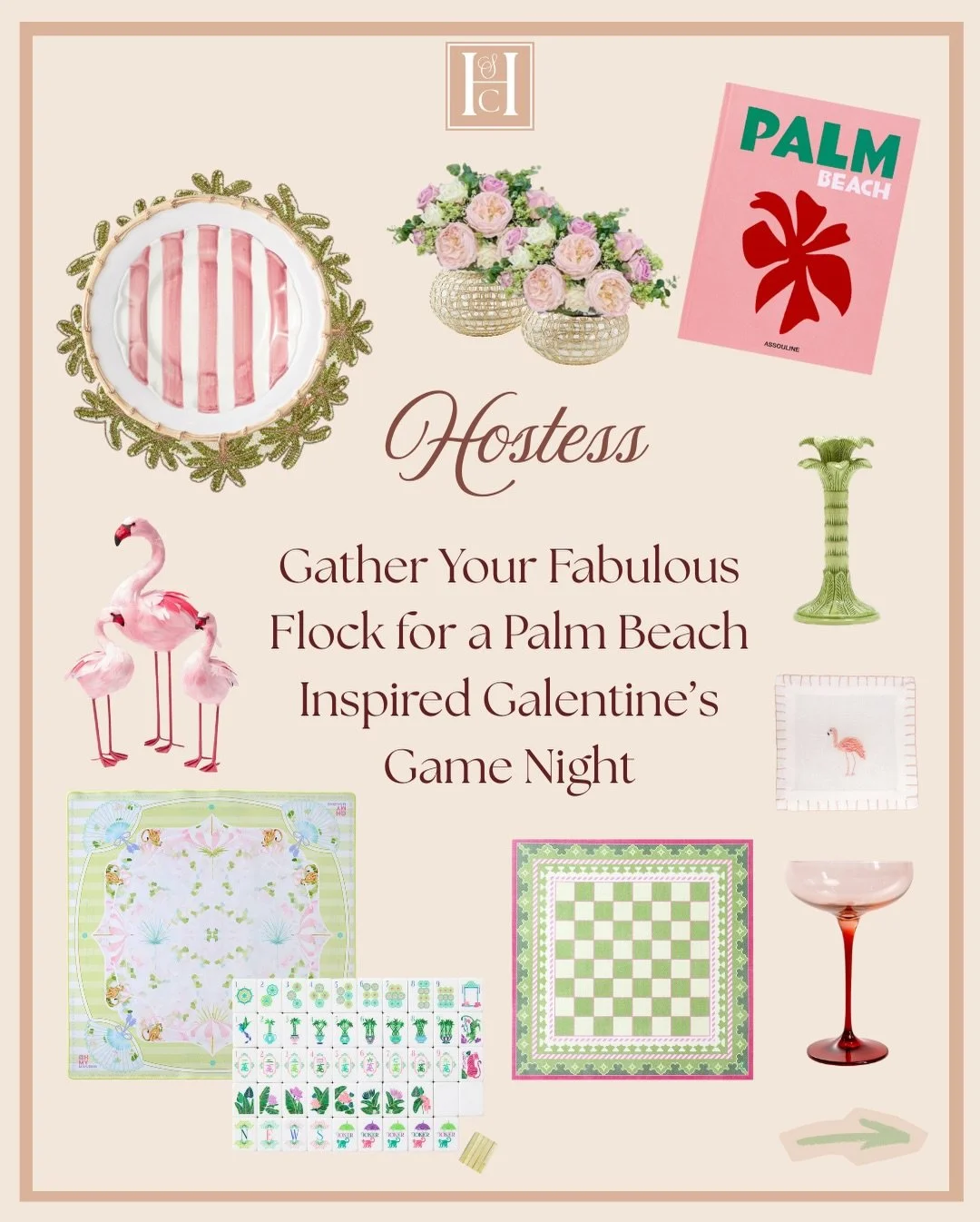 Pretty in Pink 🤝 Pastel Paradise | This Palm Beach-Inspired Galentine&rsquo;s Affair Offers a Fresh, Fun Take for Celebring Friendships. From swoonworthy table settings to a marvelous game of Mahjong and fabulous fashion&mdash;you won&rsquo;t want t