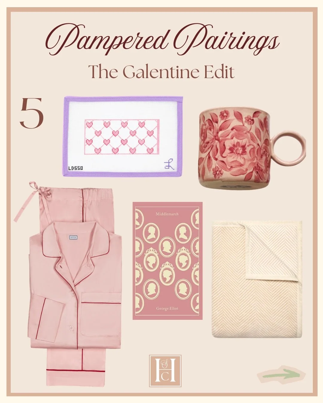 What she really wants for Valentine&rsquo;s Day is a luxurious pajama set paired with a cozy @chappywrap, a new needlepoint canvas, a captivating novel, and a warm beverage in a beautiful mug! Which option are you picking?

#valentinesgifts #bookstag