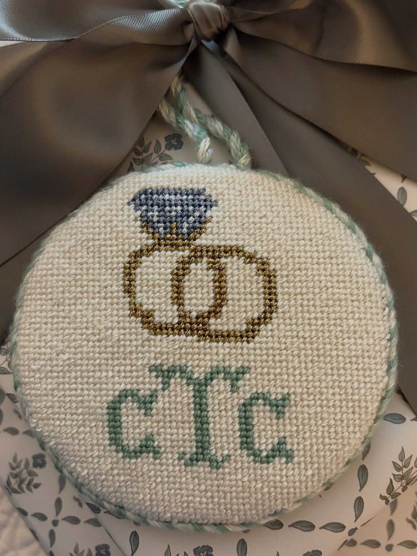 I&rsquo;ve been trying to think up a sweet and sentimental gift for a bride-to-be that can last well beyond the season leading up to their wedding. An ornament customized with the couple&rsquo;s monogram will be enjoyed year after year come Christmas