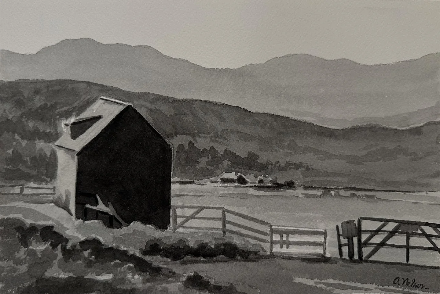 First Light, watercolor, has been accepted to Rhode Island Watercolor Society’s online show, “Monochromatic” 
.
.
.
#oklahomaartist 
#richesoncasein 
#richesonart 
#caseinpainting
#stephenquiller