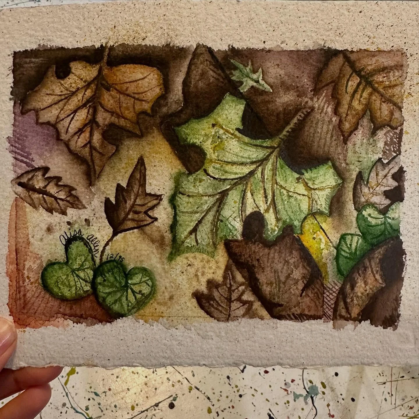 Random thoughts as I plan this week&rsquo;s art lesson for my middle school class. I remembered this painting I did years ago &amp; dug through my box of old art to find it. It hung in my grandma&rsquo;s house for years, and when she passed away it c