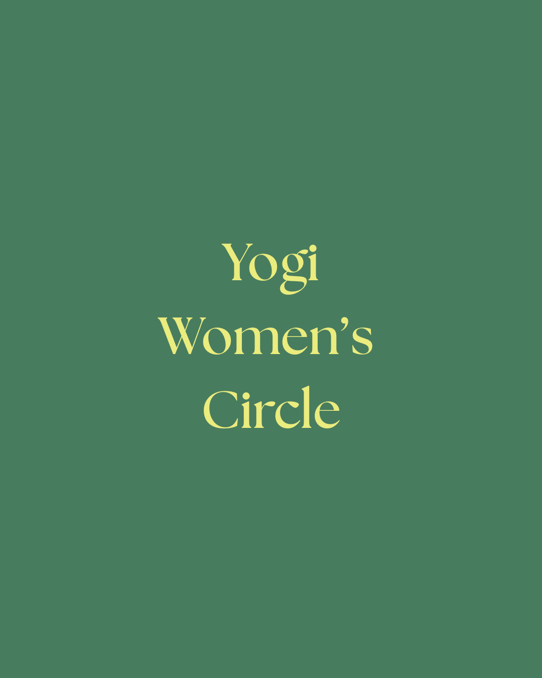 Yogi Women's Circle