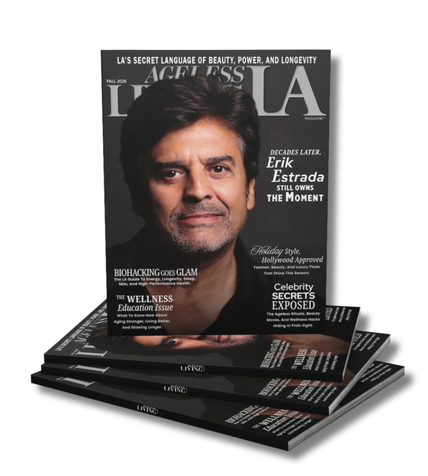 Ageless Living Los Angeles Fall 2026 print edition featuring Erik Estrada on the cover