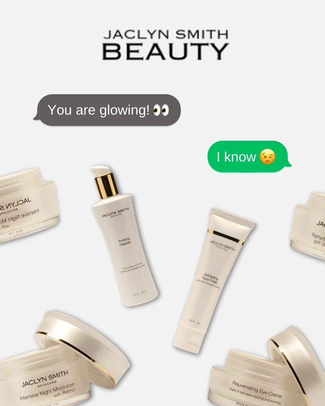 Some glows you can&rsquo;t fake, and some you absolutely can enhance. ✨

Jaclyn Smith Beauty gives that quiet luxury radiance that says:
&ldquo;Yes, I drink water&hellip; and also, my skincare is elite.&rdquo;

Hydrated. Luminous. Effortless.

Becaus