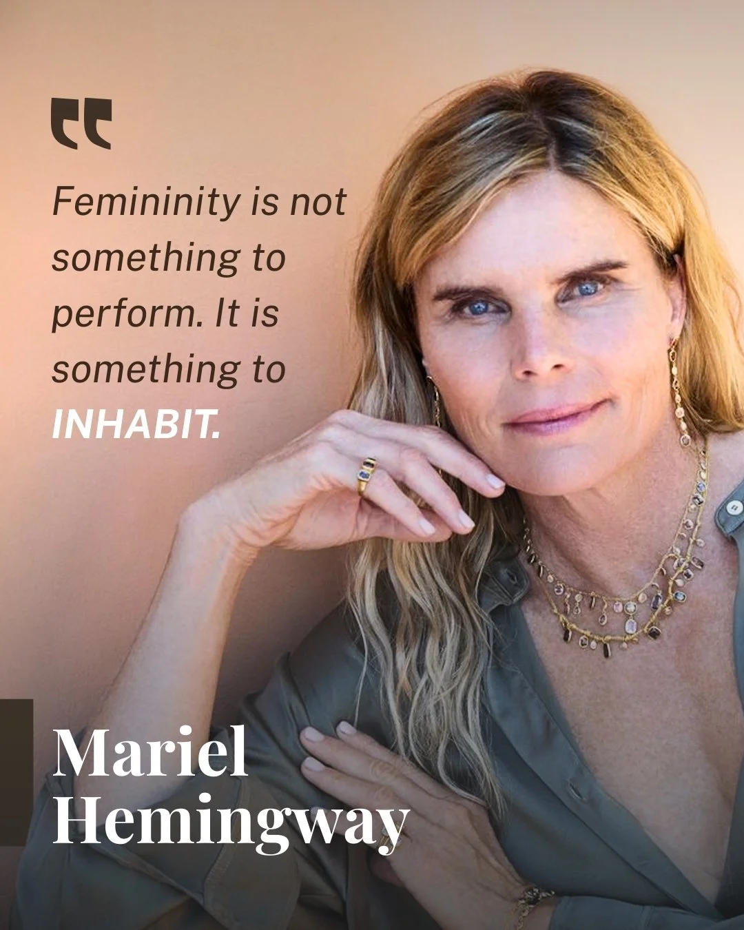 For so long, women were taught to perform femininity.
To soften it. Shape it. Make it palatable.

But true femininity isn&rsquo;t an act.
It isn&rsquo;t costume or compliance.

It&rsquo;s something you inhabit.
In your body. In your boundaries. In th