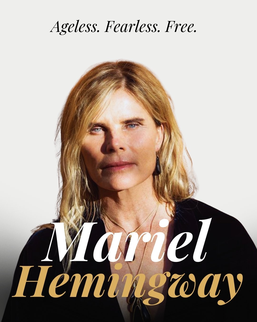 Some women age with time.
Others expand beyond it.

Mariel Hemingway did not inherit her destiny. She chose it.
Through healing, discipline, and self-trust, she rewrote what it means to grow older, to be powerful, and to live honestly.

Ageless is no